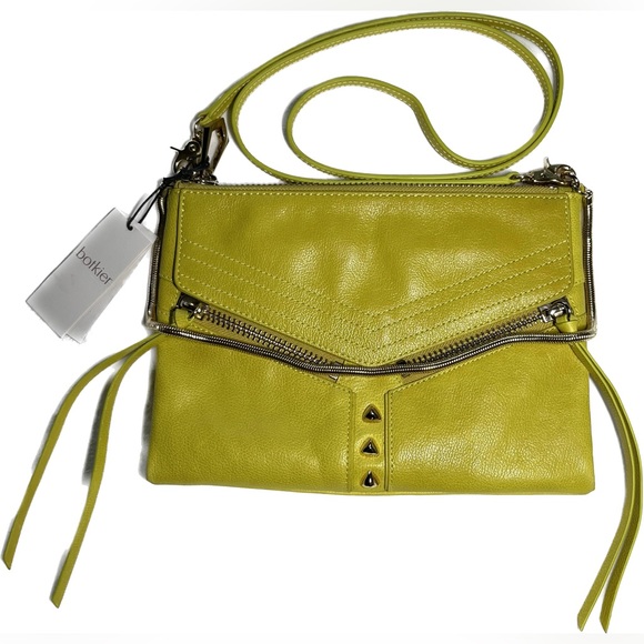 NWT Botkier Legacy Mini Convertible Citron Yellow Crossbody Bag - Picture 3 of 10